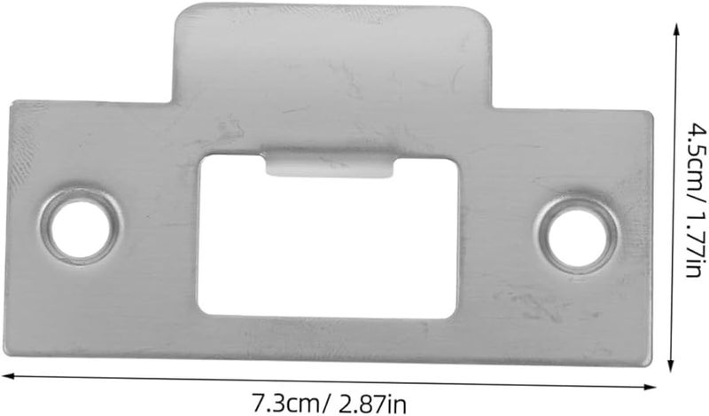 Jojofuny 4 قطع أغطية براغي المزلاج من الفولاذ المقاوم للصدأ تعزيز أمان الباب الأمامي المحسن - Image 2